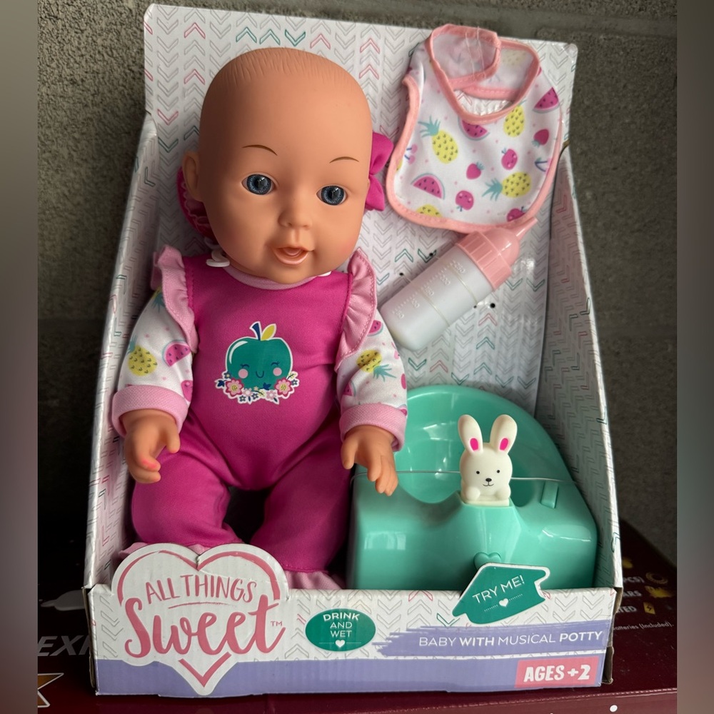 All Things Sweet Baby Doll with Musical Potty
